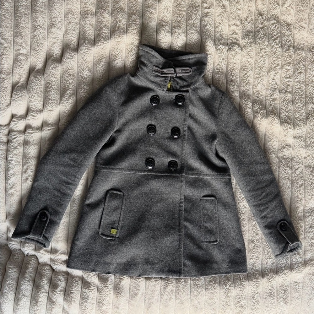 Soia & Kyo Charcoal Double-Breasted Pea Coat